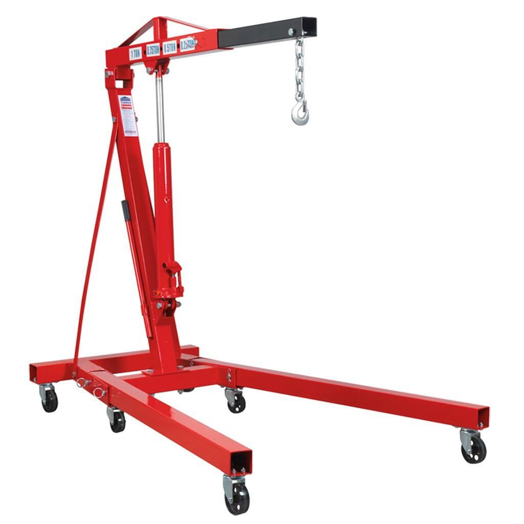 Macara mobila pliabila, capacitate ridicare 1000kg – In lucru Macara mobila pliabila, capacitate ridicare 1000kg - In lucru