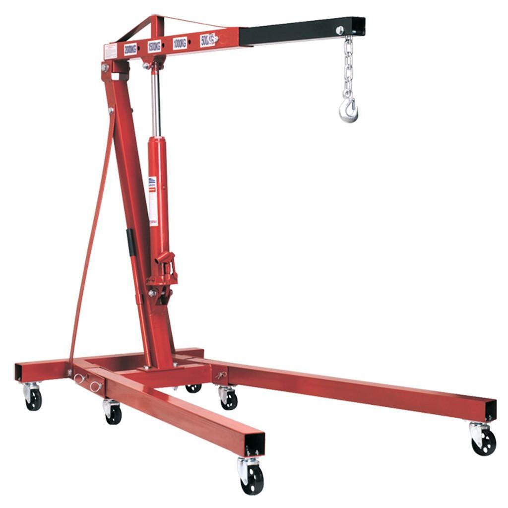 Macara mobila pliabila, capacitate ridicare 2000kg – In lucru Macara mobila pliabila, capacitate ridicare 2000kg - In lucru