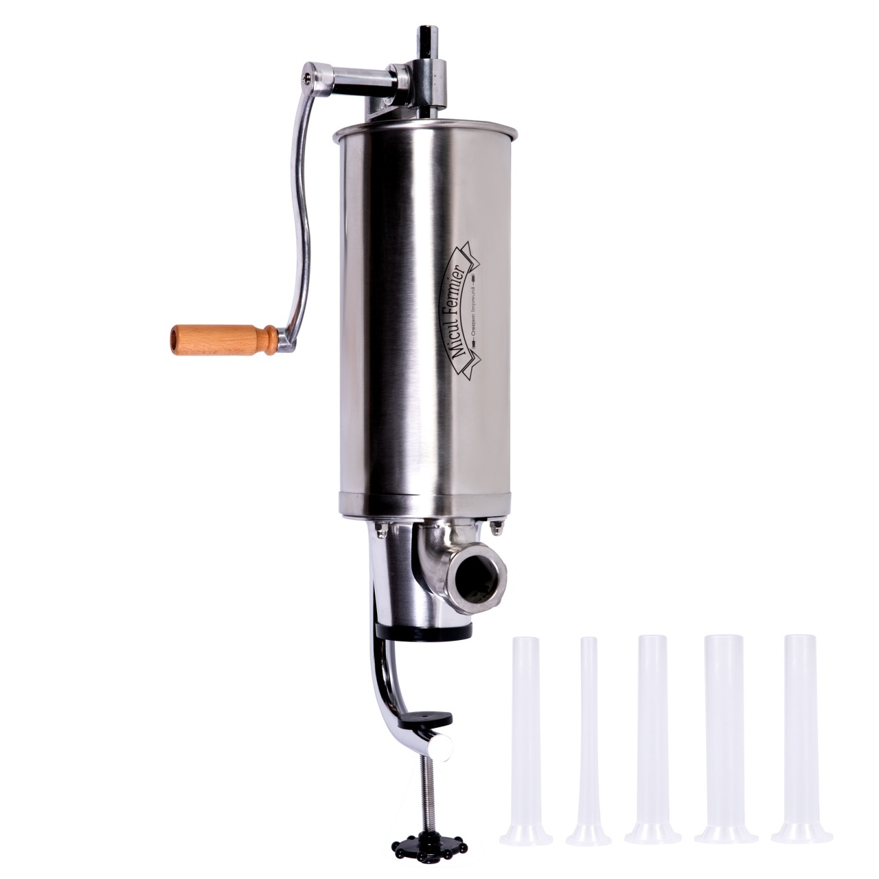 Masina de carnati 4kg VERTICAL PRO 5 palnii – In lucru Masina de carnati 4kg VERTICAL PRO 5 palnii - In lucru