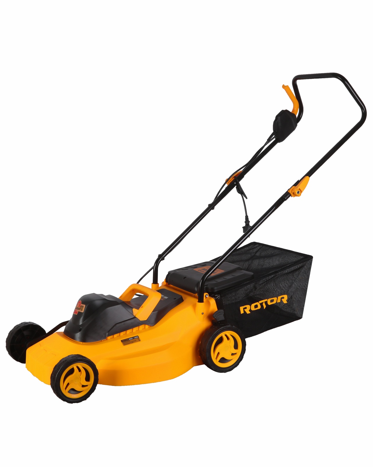 Mașină de tuns iarba ROTOR RMT-1800, 1800W, 35 L, reglaj inaltime pe 5 trepte 25 / 38 / 50 / 65 / 75 mm – In lucru Mașină de tuns iarba ROTOR RMT-1800, 1800W, 35 L, reglaj inaltime pe 5 trepte 25 / 38 / 50 / 65 / 75 mm - In lucru