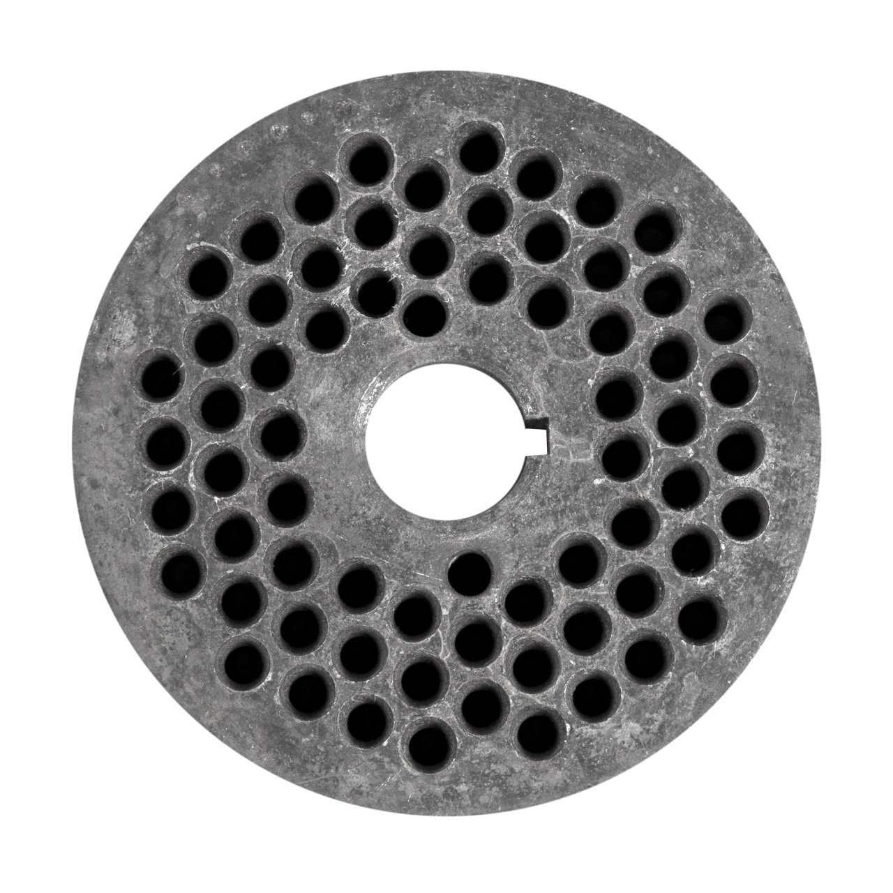 Matrita granulator gauri 6mm, Φ120x20mm – In lucru Matrita granulator gauri 6mm, Φ120x20mm - In lucru