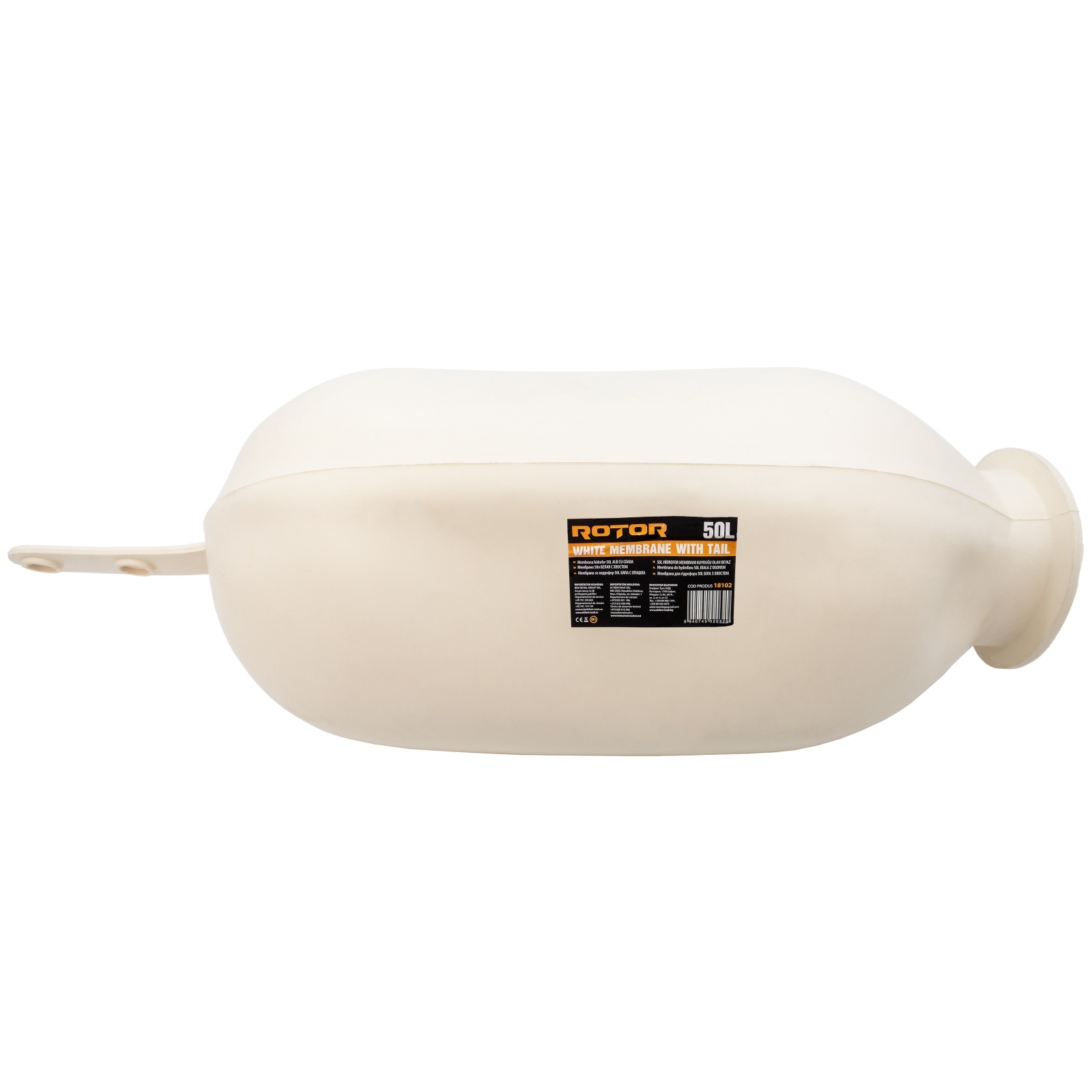 Membrană pentru hidrofor 50L Alb cu coadă ROTOR RMH-50CW – In lucru Membrană pentru hidrofor 50L Alb cu coadă ROTOR RMH-50CW - In lucru
