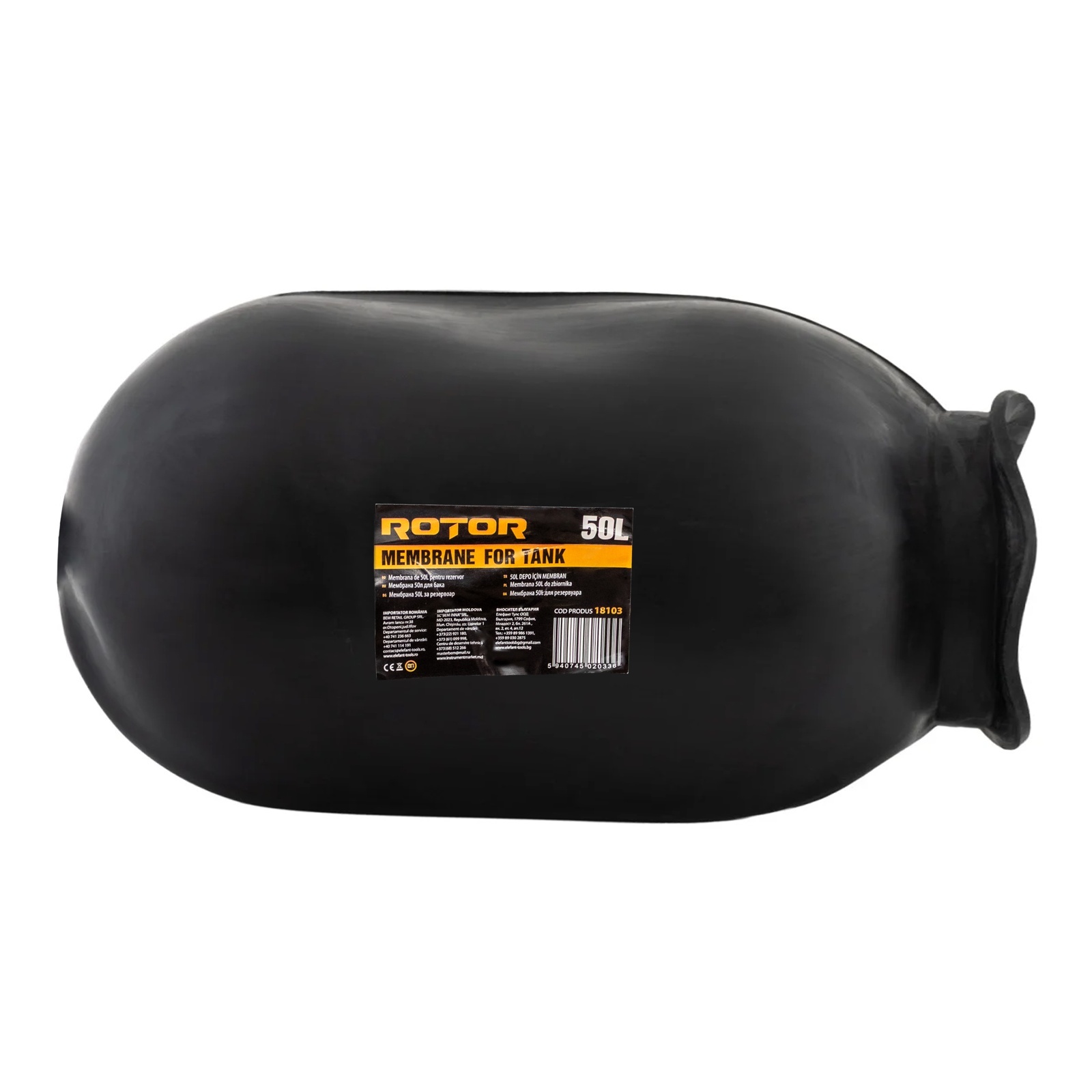Membrană pentru hidrofor 50L Negru fără coadă ROTOR RMH-50B – In lucru Membrană pentru hidrofor 50L Negru fără coadă ROTOR RMH-50B - In lucru