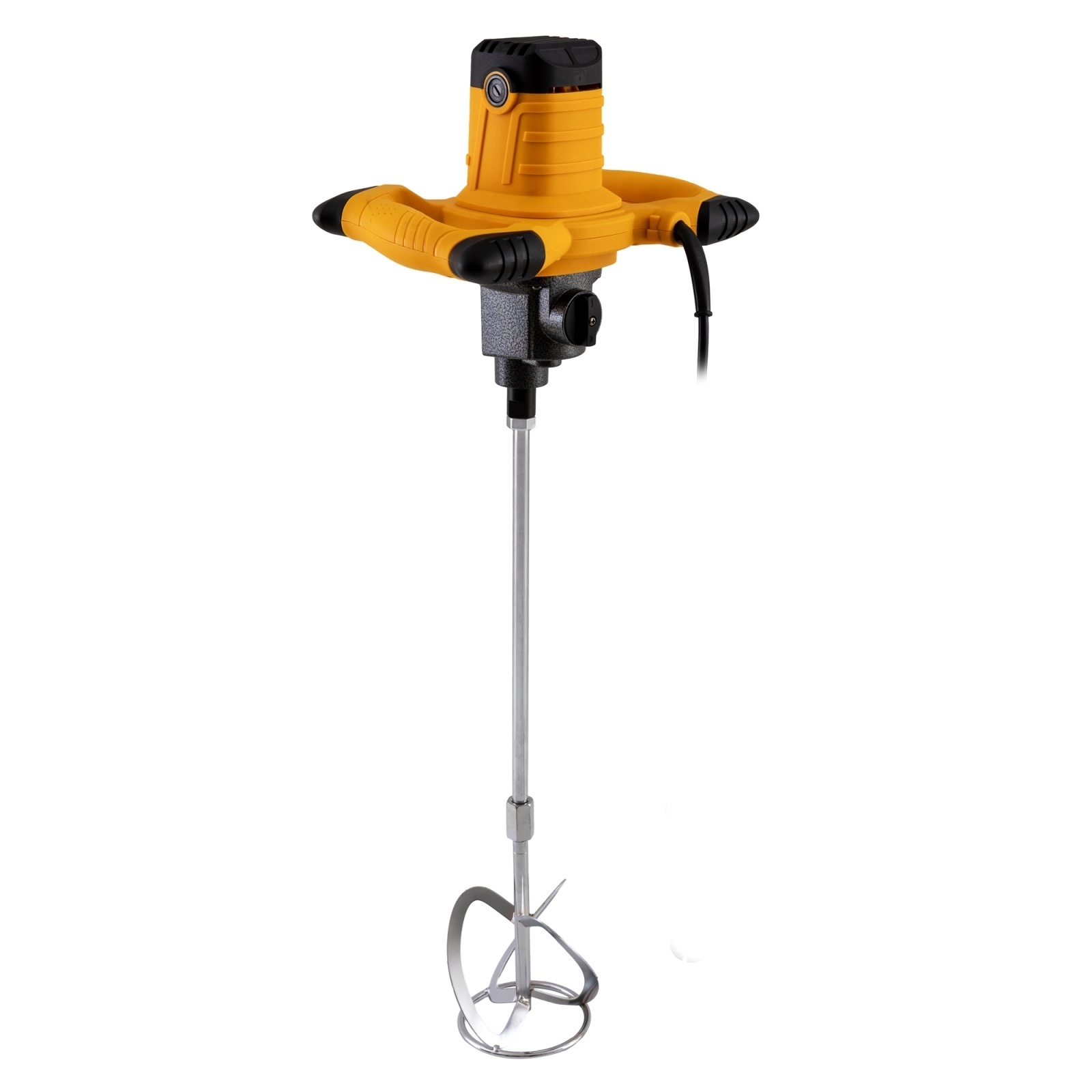 Mixer pentru beton ROTOR RX106 1400 W, Cu perii – In lucru Mixer pentru beton ROTOR RX106 1400 W, Cu perii - In lucru