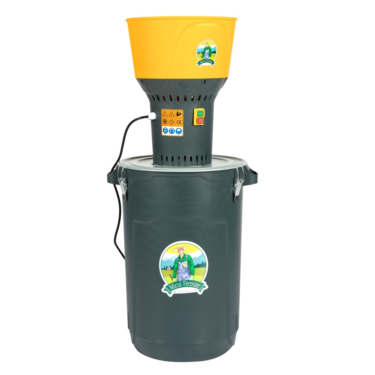 Moara electrica 1300W/19000 rpm cu galeata plastic 60L – Mori cereale si Batoze Moara electrica 1300W/19000 rpm cu galeata plastic 60L - Mori cereale si Batoze