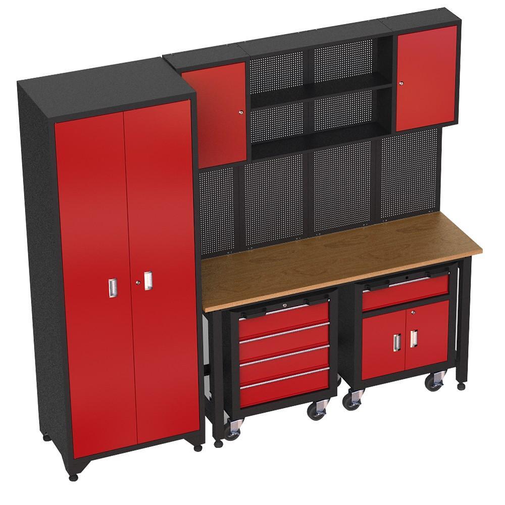 Mobilier de atelier cu sertare si dulapuri de depozitare, blat din lemn, 107 piese, MARCO TOOLS – Mobilier atelier Mobilier de atelier cu sertare si dulapuri de depozitare, blat din lemn, 107 piese, MARCO TOOLS - Mobilier atelier