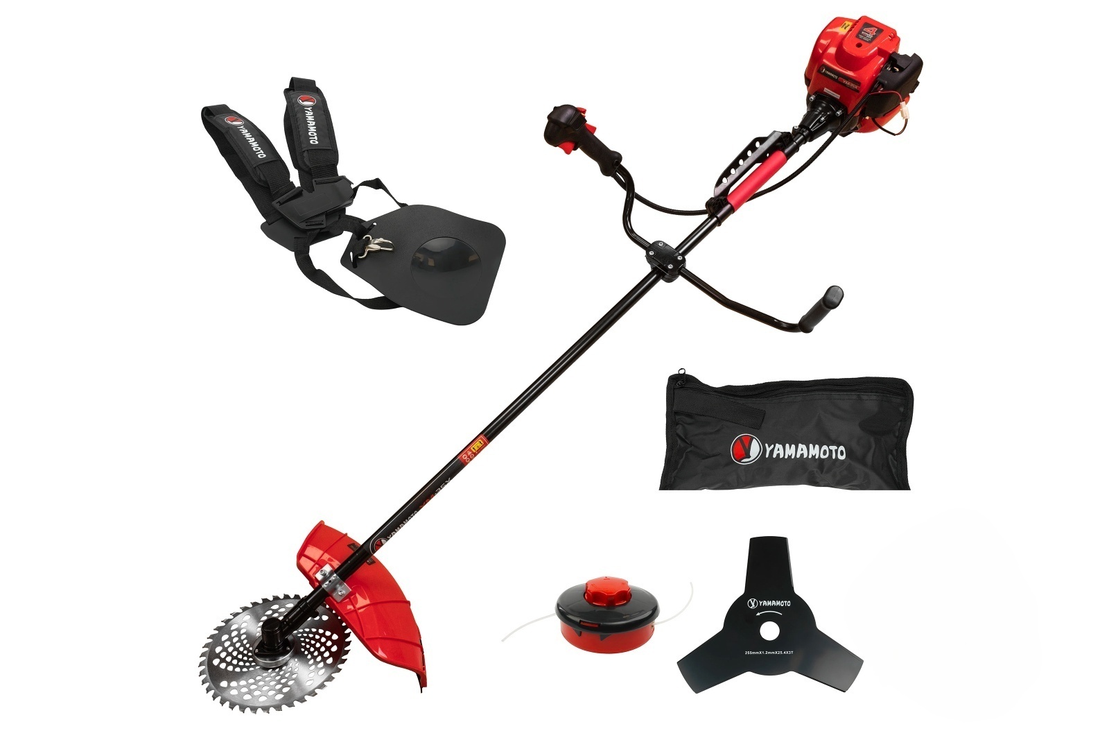Motocoasă de mână pe benzină YAMAMOTO YM35X, 4 T , 5.6 CP, 52C – In lucru Motocoasă de mână pe benzină YAMAMOTO YM35X, 4 T , 5.6 CP, 52C - In lucru