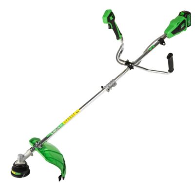Motocoasa electrica Micul Fermier, 20V, 2 acumulatori 4Ah, 3 viteze, maner dublu, Brushless