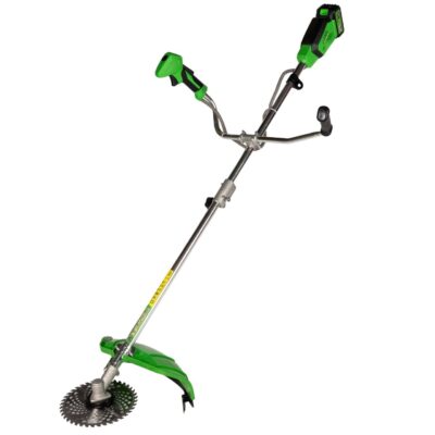 Motocoasa (Trimmer) electrica Micul Fermier 20V, 2 acumulatori 4Ah, maner dublu, motor fara perii