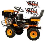 Motocultivator Ride-On Detoolz, 17CP, capacitate cilindrica 530 CC, motor 4 timpi, 4X4, 4 viteze, 2 cutii de viteze, pornire electrica - SimpleTools