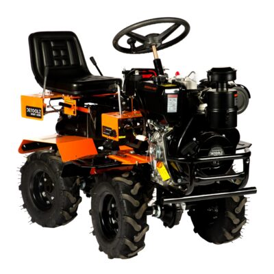Motocultivator Ride-On Detoolz, 17CP, capacitate cilindrica 530 CC, motor 4 timpi, 4X4, 4 viteze, 2 cutii de viteze, pornire electrica