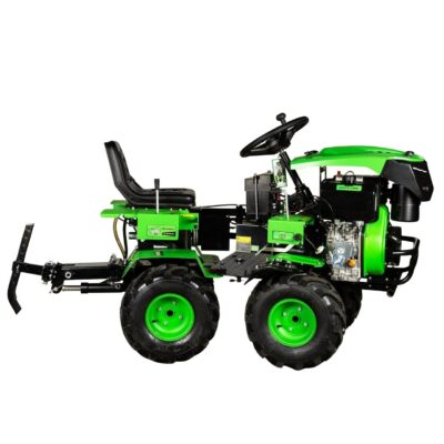 Motocultivator Ride-On Micul Fermier, 17CP, capacitate cilindrica 530 CC, motor 4 timpi, 4X4, 4 viteze, 2 cutii de viteze, pornire electrica, sistem hidraulic