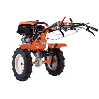 Motocultor 10CP, 418CC + plug reversibil mare + roti metal - In lucru