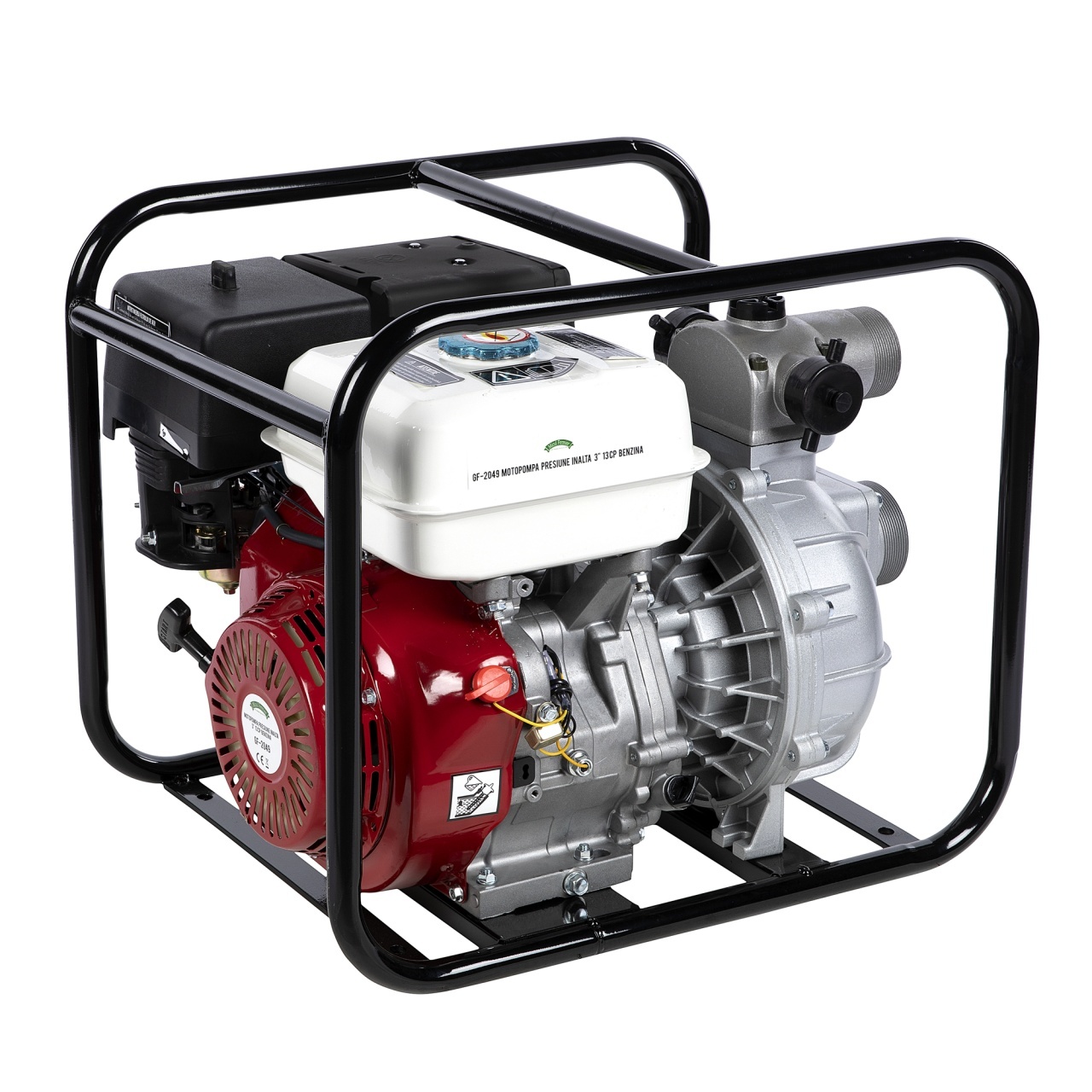 Motopompa presiune inalta 3″ 13HP benzina – In lucru Motopompa presiune inalta 3" 13HP benzina - In lucru