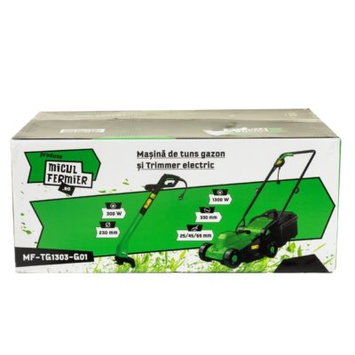 Pachet Micul Fermier masina de tuns gazon 1.3KW si trimmer electric 0.3KW