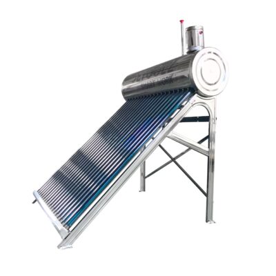 Panou solar nepresurizat Detoolz, capacitate 180 litri, inox, 18 tuburi