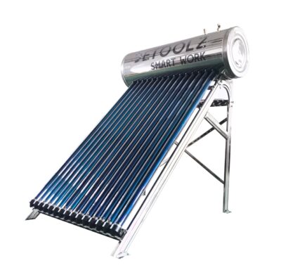 Panou solar presurizat Detoolz, capacitate 150 litri, inox, 15 tuburi