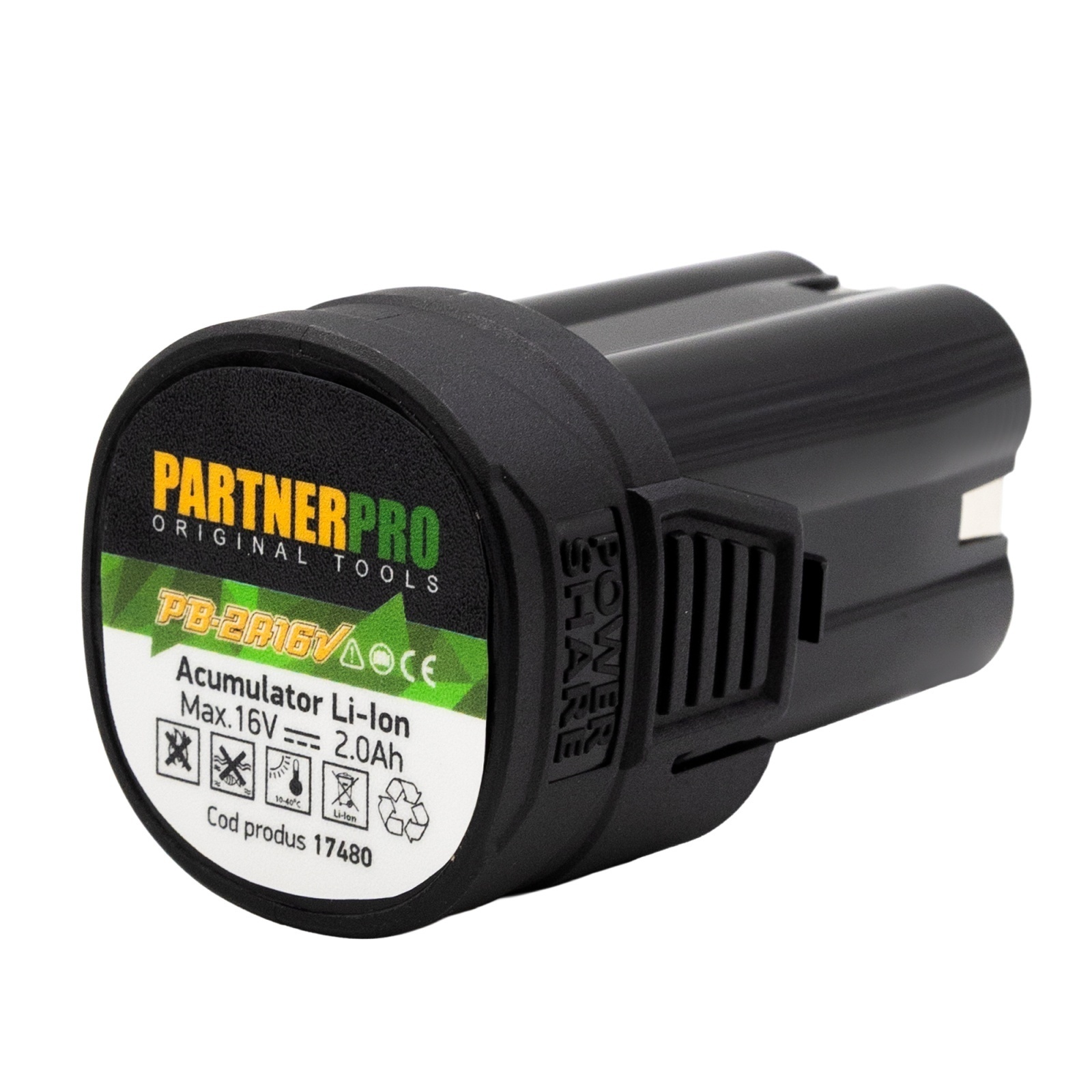 PB-2A16V Acumulator 16V / 2Ah PARTNERPRO – In lucru PB-2A16V Acumulator 16V / 2Ah PARTNERPRO - In lucru