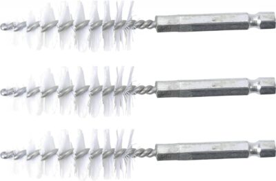 Perii nylon 19 mm, 6, 3 mm (1/4") 3 piese, BGS 3078-19-N