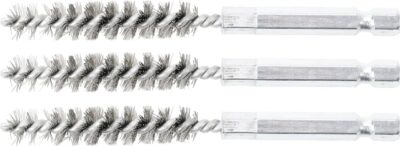 Perii oţel 10 mm, 6, 3 mm (1/4") 3 piese, BGS 3078-10-S