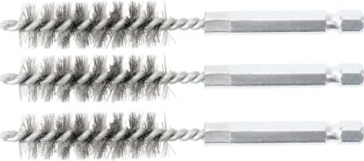 Perii oţel 13 mm, 6, 3 mm (1/4") 3 piese, BGS 3078-13-S
