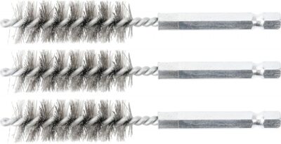 Perii oţel 15 mm, 6, 3 mm (1/4") 3 piese, BGS 3078-15-S