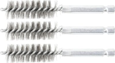 Perii oţel 16 mm, 6, 3 mm (1/4") 3 piese, BGS 3078-16-S