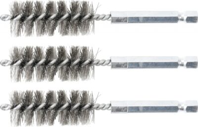 Perii oţel 18 mm, 6, 3 mm (1/4") 3 piese, BGS 3078-18-S