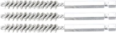 Perii oţel 8 mm, 6, 3 mm (1/4") 3 piese, BGS 3078-8-S