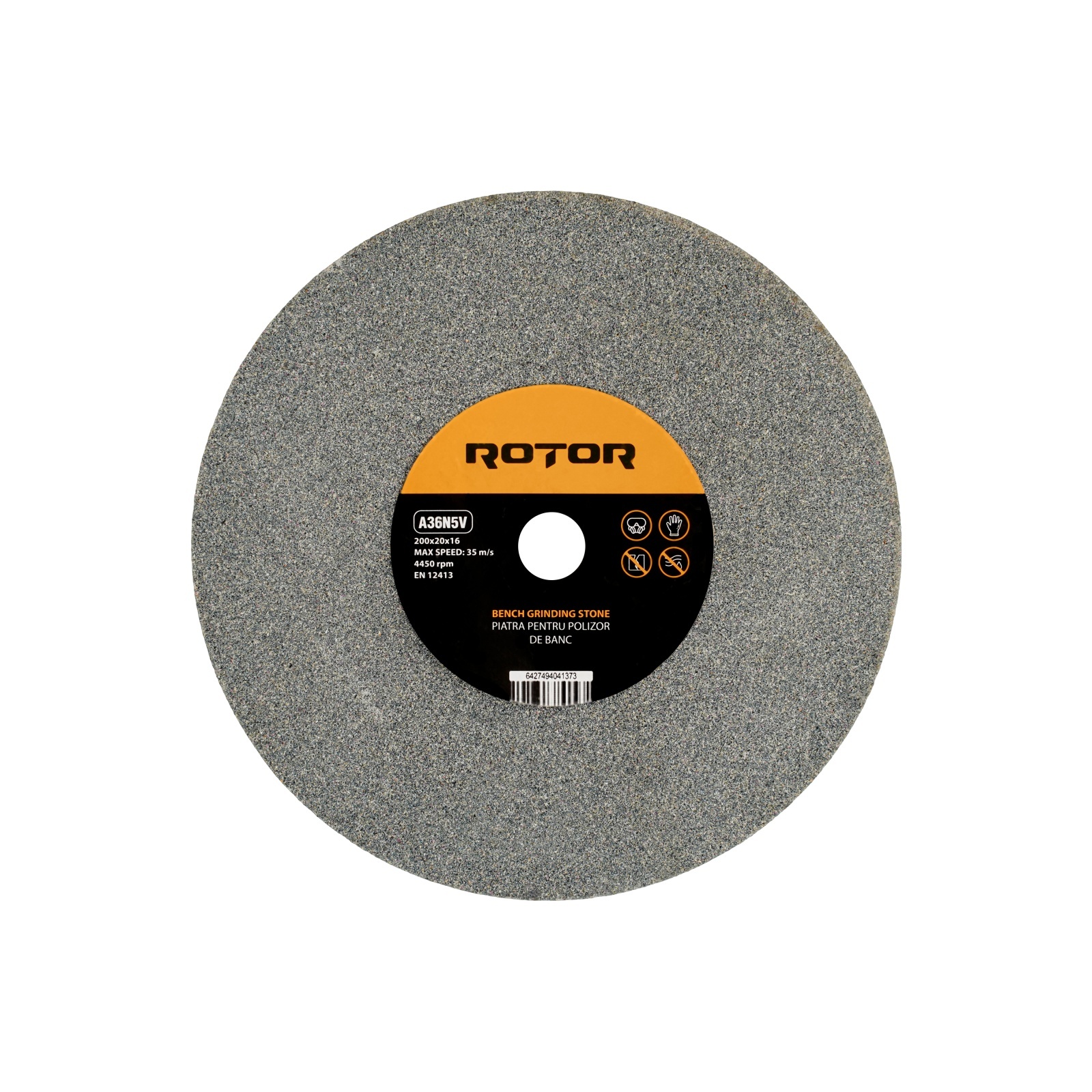 Piatra pentru polizor de banc 200 x 20 x 16 mm P36 ROTOR – In lucru Piatra pentru polizor de banc 200 x 20 x 16 mm P36 ROTOR - In lucru