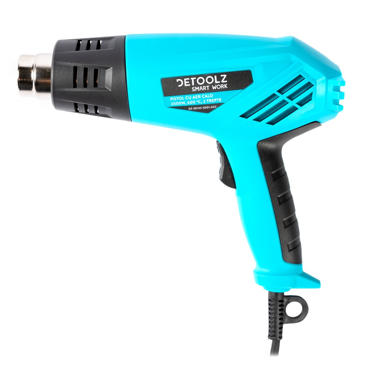 Pistol aer cald 2000 W 2 trepte 600ᵒC – Pistoale de lipit/feon si plita Pistol aer cald 2000 W 2 trepte 600ᵒC - Pistoale de lipit/feon si plita