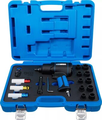 Pistol de impact 1200 Nm + chei tubulare de impact 12 - 22 mm, antrenare 1/2", 16 piese, BGS 5295