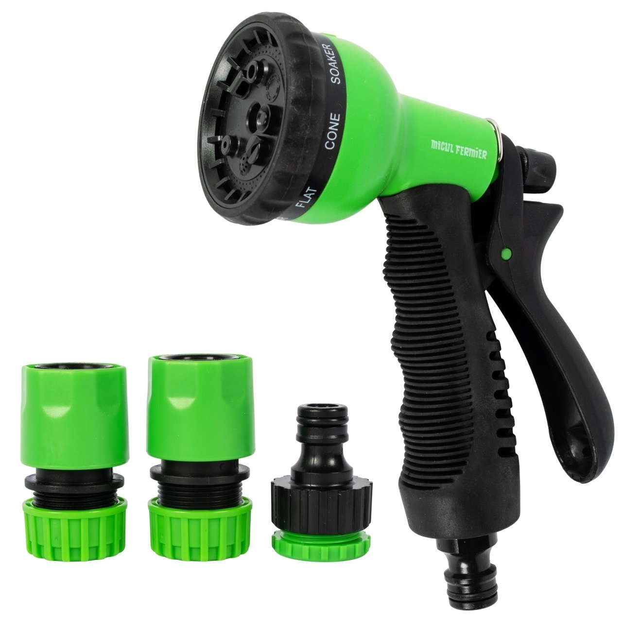 Pistol de stropit Micul Fermier, cu 3 accesorii, 1/2″, 8F G01 – In lucru Pistol de stropit Micul Fermier, cu 3 accesorii, 1/2", 8F G01 - In lucru