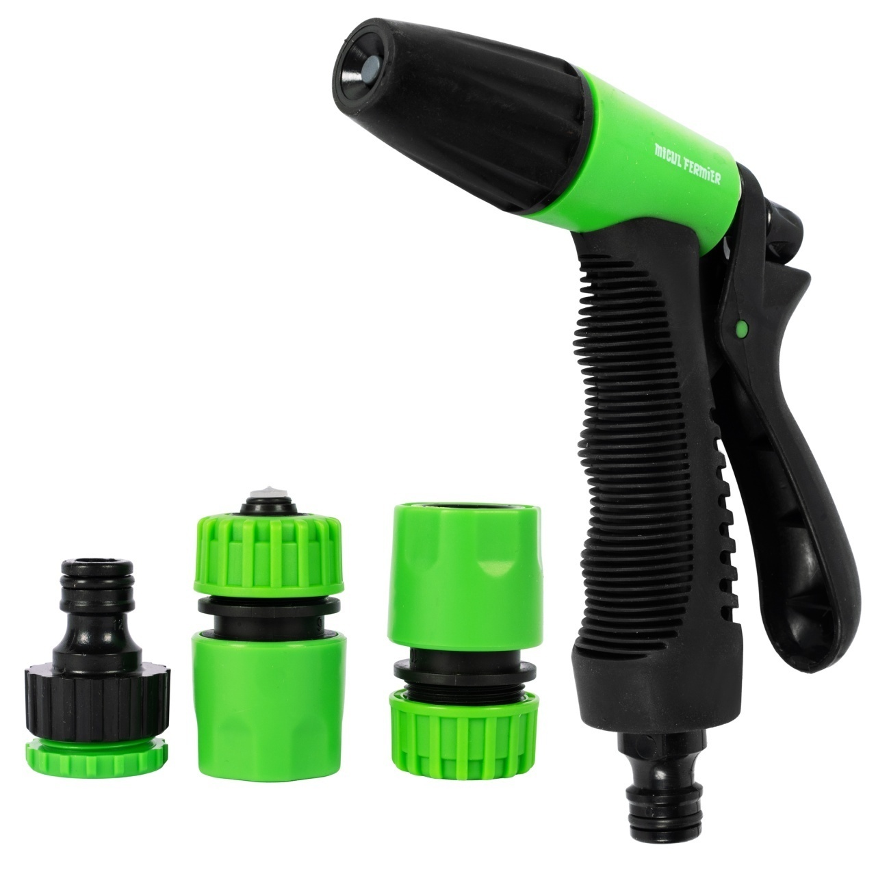 Pistol de stropit Micul Fermier, cu 3 accesorii, 1/2″, reglabil G01 – In lucru Pistol de stropit Micul Fermier, cu 3 accesorii, 1/2", reglabil G01 - In lucru