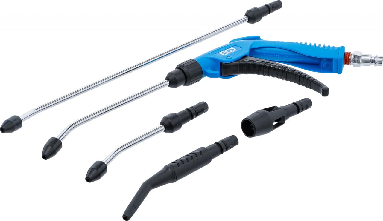 Pistol de suflat cu aer comprimat, cu 5 adaptoare, BGS 7177 – Bormasini/Fierastraie si Biax-uri Pneumatice Pistol de suflat cu aer comprimat, cu 5 adaptoare, BGS 7177 - Bormasini/Fierastraie si Biax-uri Pneumatice