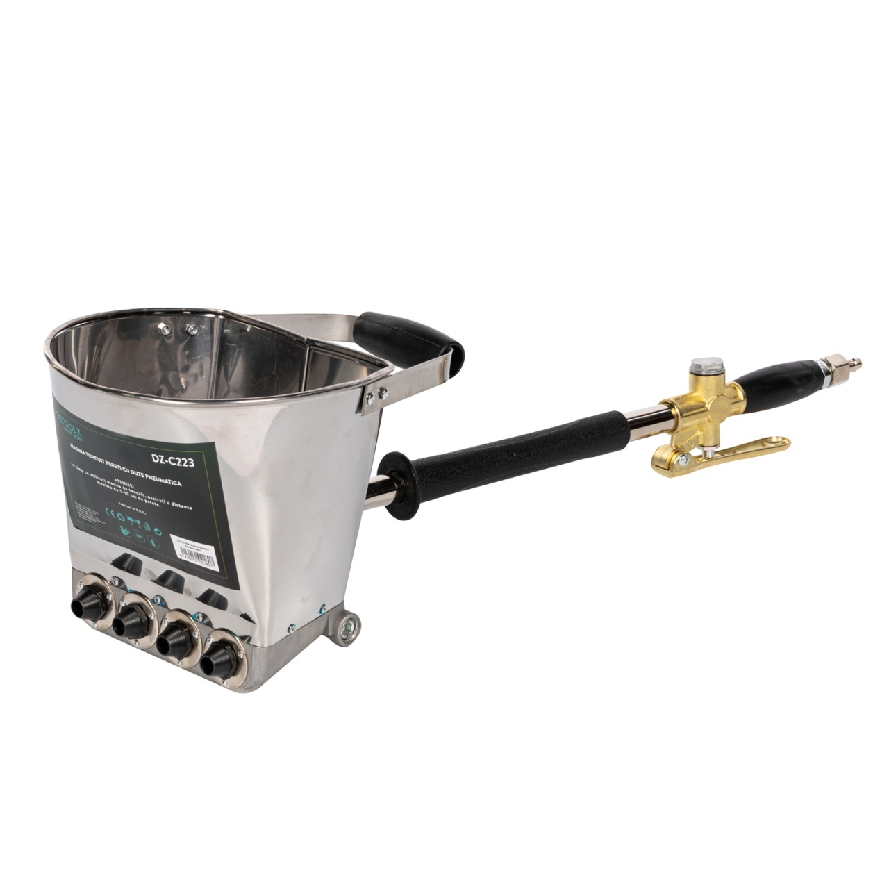 Pistol de tencuit peretii Detoolz, pneumatic – Scule tencuit/Vopsit/Slefuit si Taiat Pistol de tencuit peretii Detoolz, pneumatic - Scule tencuit/Vopsit/Slefuit si Taiat