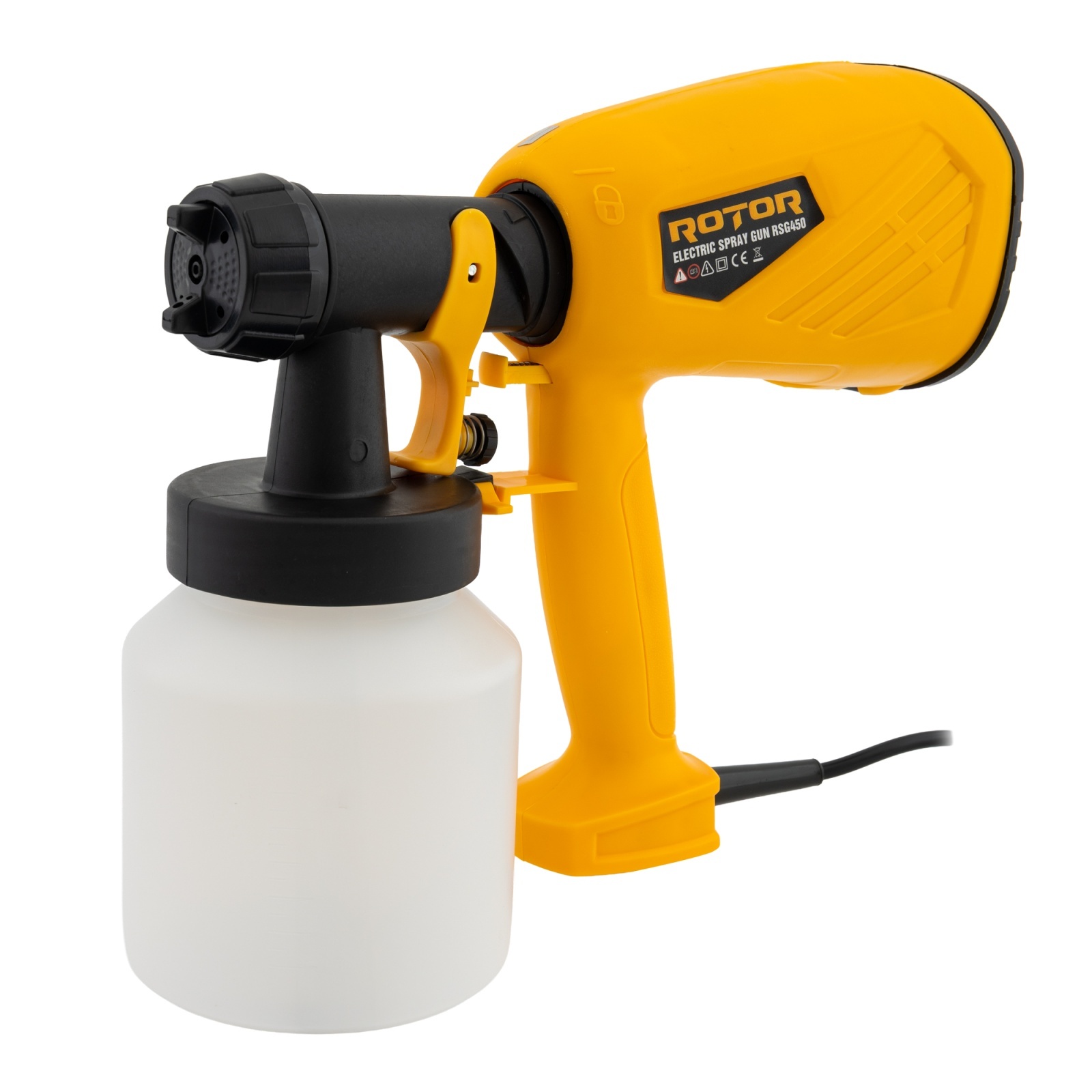 Pistol de vopsit ROTOR RSG450 , Putere 450W , Debit 650ml/min , – In lucru Pistol de vopsit ROTOR RSG450 , Putere 450W , Debit 650ml/min , - In lucru