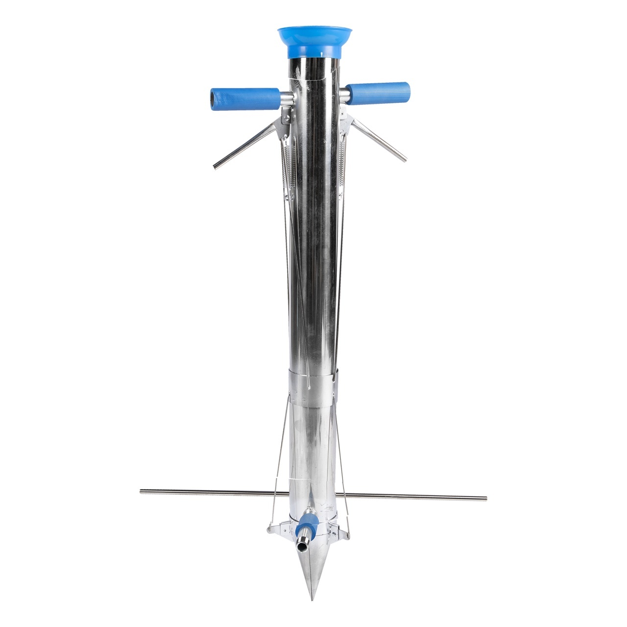 Plantator inox cu 2 manere si pedala – In lucru Plantator inox cu 2 manere si pedala - In lucru
