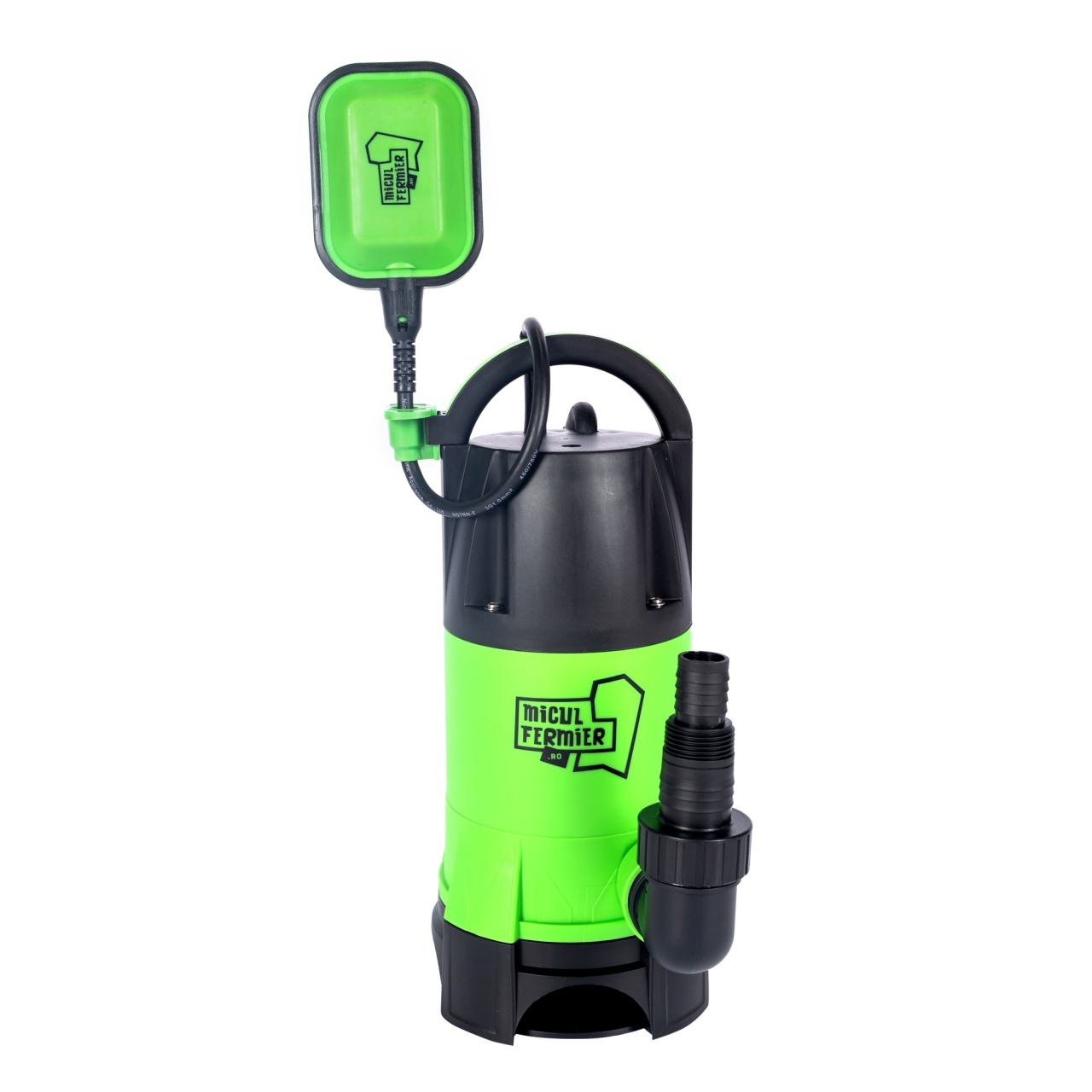 Pompa apa murdara Micul Fermier, 0.75 kW, debit maxim 14400 l/h, inaltime maxima de pompare 7.5 m, cu plutitor – Pompe apa Pompa apa murdara Micul Fermier, 0.75 kW, debit maxim 14400 l/h, inaltime maxima de pompare 7.5 m, cu plutitor - Pompe apa