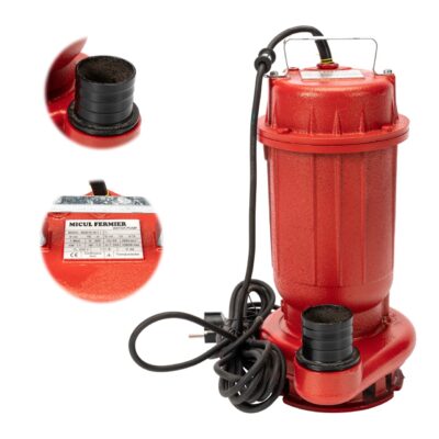 Pompa apa murdara Micul Fermier, 1.1 kW, debit maxim 15000 l/h, inaltime maxima de pompare 15m, corp pompa fonta
