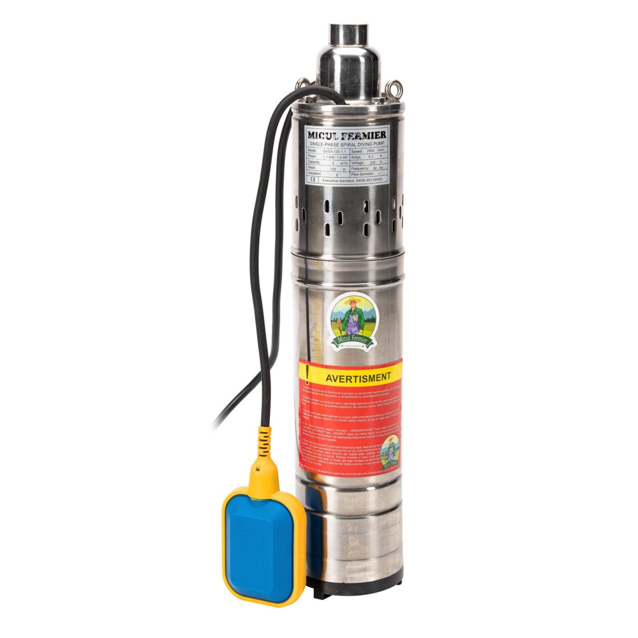 Pompa apa submersibila 1,1kw 120m (tun) cu plutitor MF – Pompe apa Pompa apa submersibila 1,1kw 120m (tun) cu plutitor MF - Pompe apa