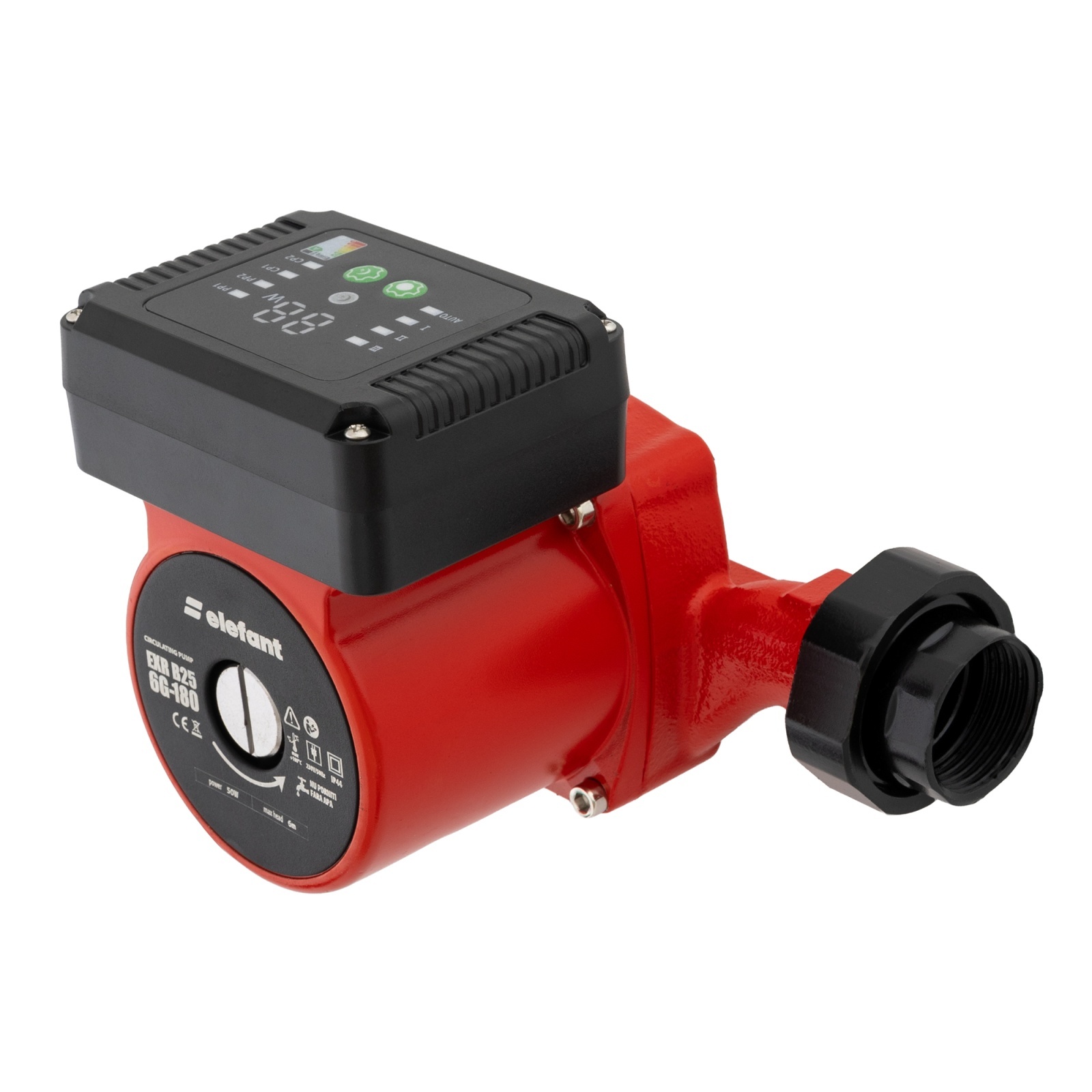 Pompa de recirculare Elefant EXR B25 6G-180, 50W , Panou de control – In lucru Pompa de recirculare Elefant EXR B25 6G-180, 50W , Panou de control - In lucru