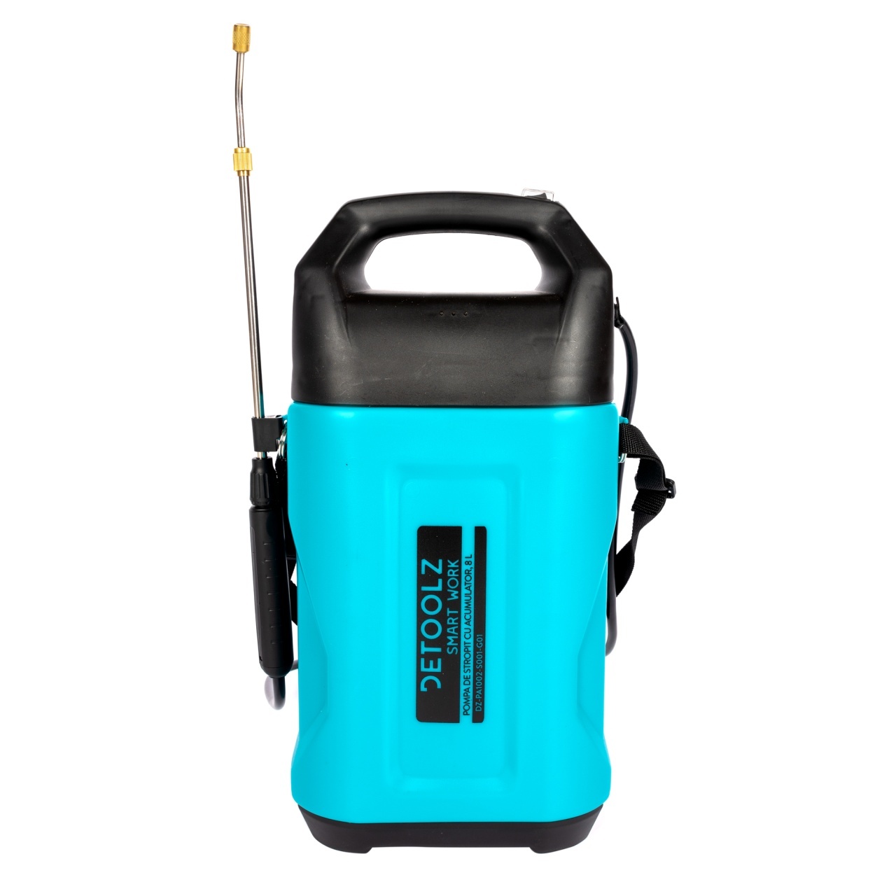 Pompa de stropit Detoolz, capacitate 8l, cu acumulator Li-Ion – In lucru Pompa de stropit Detoolz, capacitate 8l, cu acumulator Li-Ion - In lucru