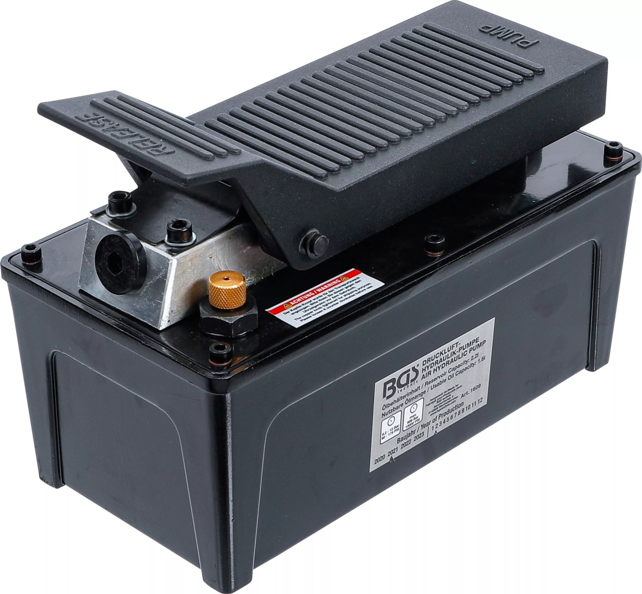 Pompa hidraulica cu actionare pneumatica 689 bar (10000 psi), BGS 1609 – Pompe hidraulice si cilindri Pompa hidraulica cu actionare pneumatica 689 bar (10000 psi), BGS 1609 - Pompe hidraulice si cilindri