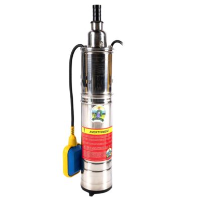 Pompa submersibila Micul Fermier, 1.1 kW, debit maxim 3600 l/h, inaltime maxima de pompare 80m, cu snec si plutitor