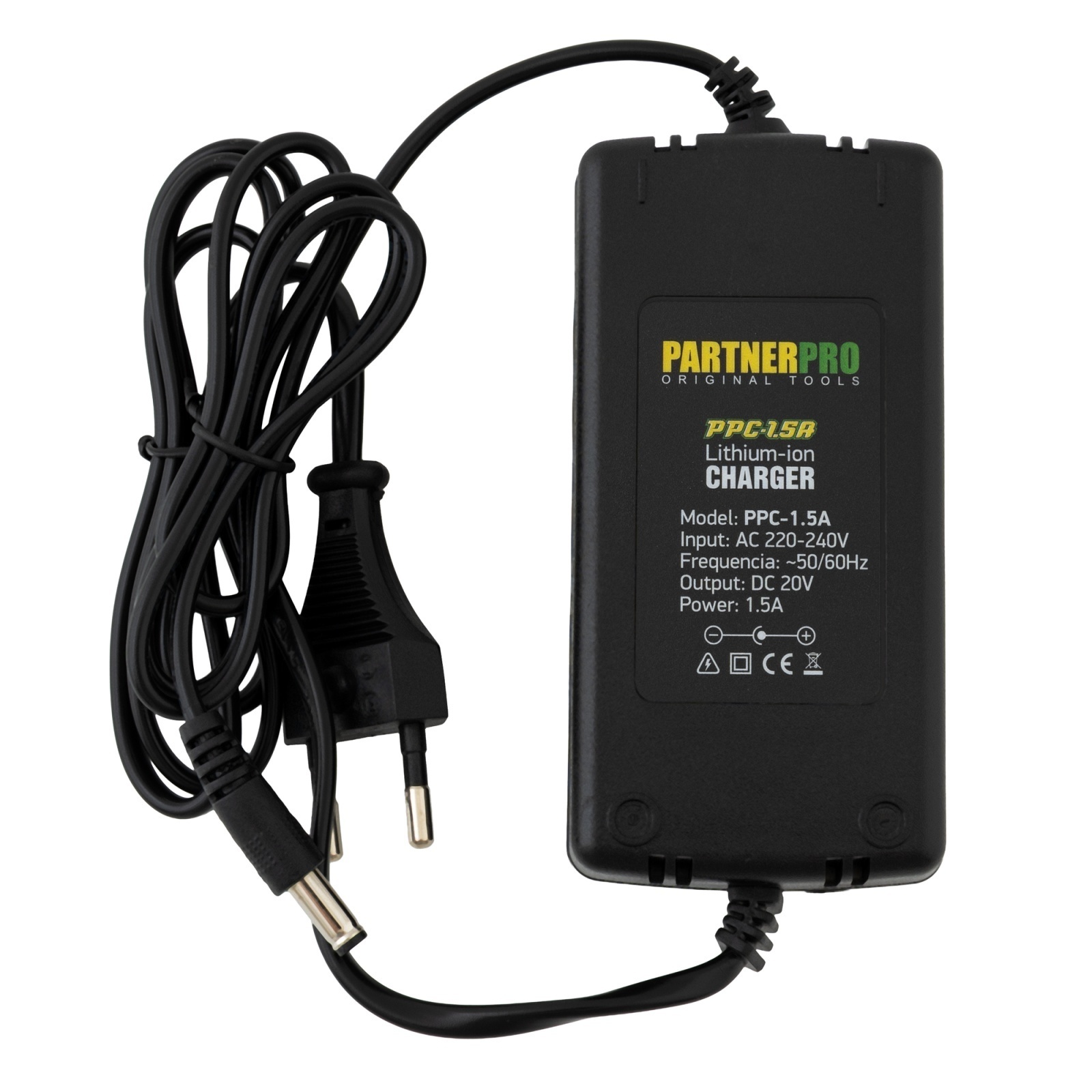 PPC-1.5A Incarcator pentru acumulatori Partner PRO 20 V, 1.5 A – In lucru PPC-1.5A Incarcator pentru acumulatori Partner PRO 20 V, 1.5 A - In lucru
