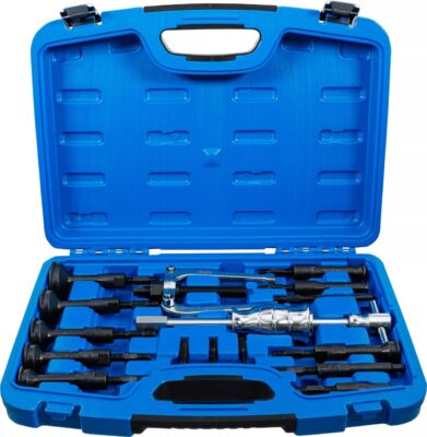 Presa de rulmenti de interior cu ciocan culisant, 15 piese, BGS 70108