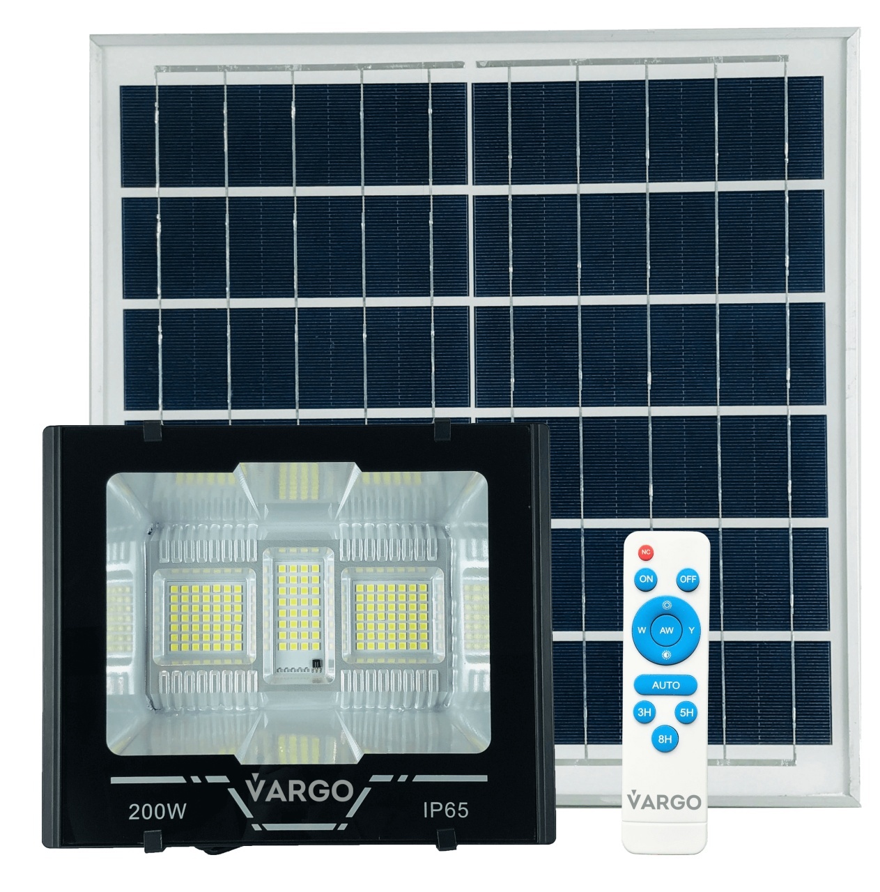 Proiector cu panou solar si telecomanda 200 W 6500 K V-117925 VARGO – In lucru Proiector cu panou solar si telecomanda 200 W 6500 K V-117925 VARGO - In lucru