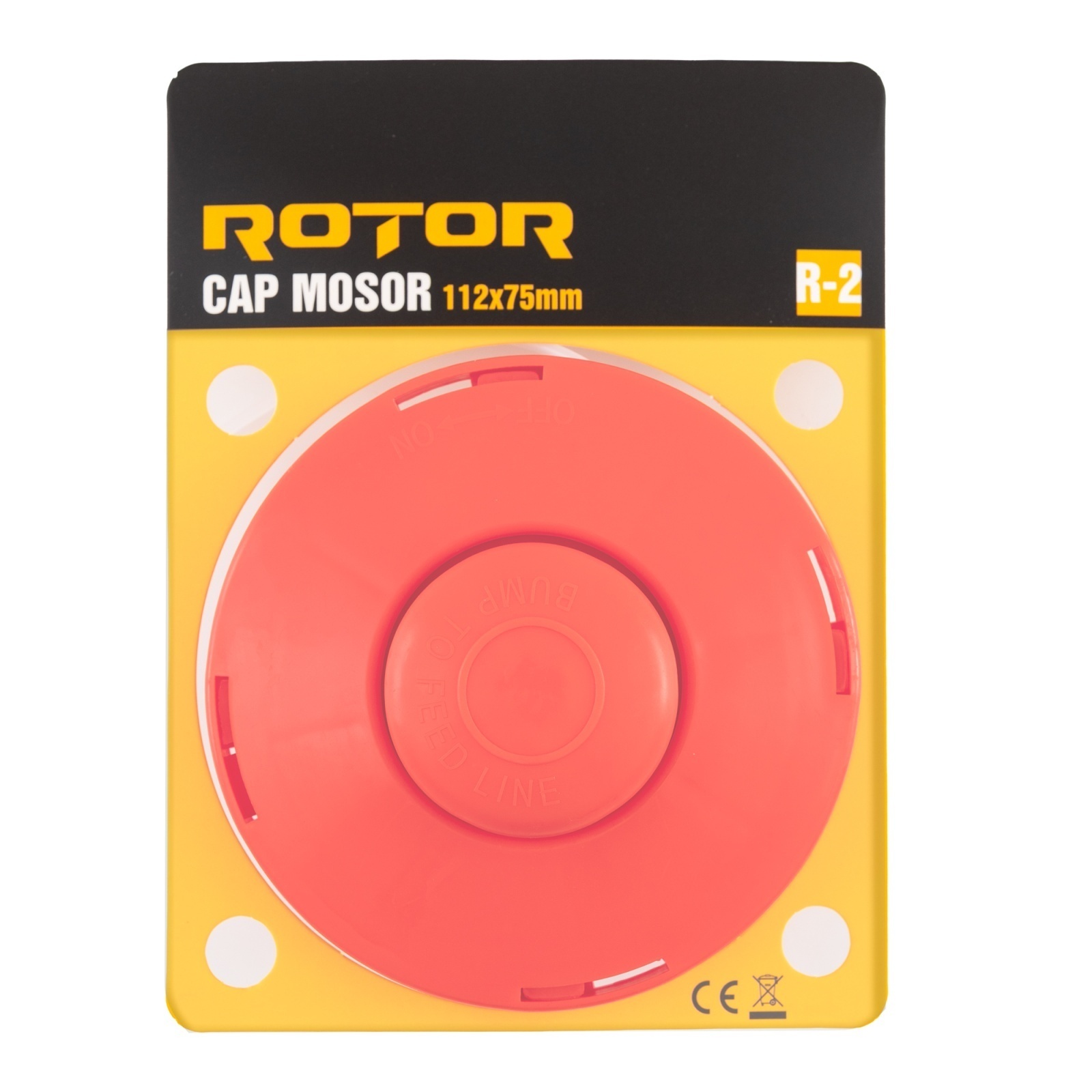 R-2 Cap mosor 112×75 mm cu fir 2.4 mm x 2 m ROTOR – In lucru R-2 Cap mosor 112x75 mm cu fir 2.4 mm x 2 m ROTOR - In lucru