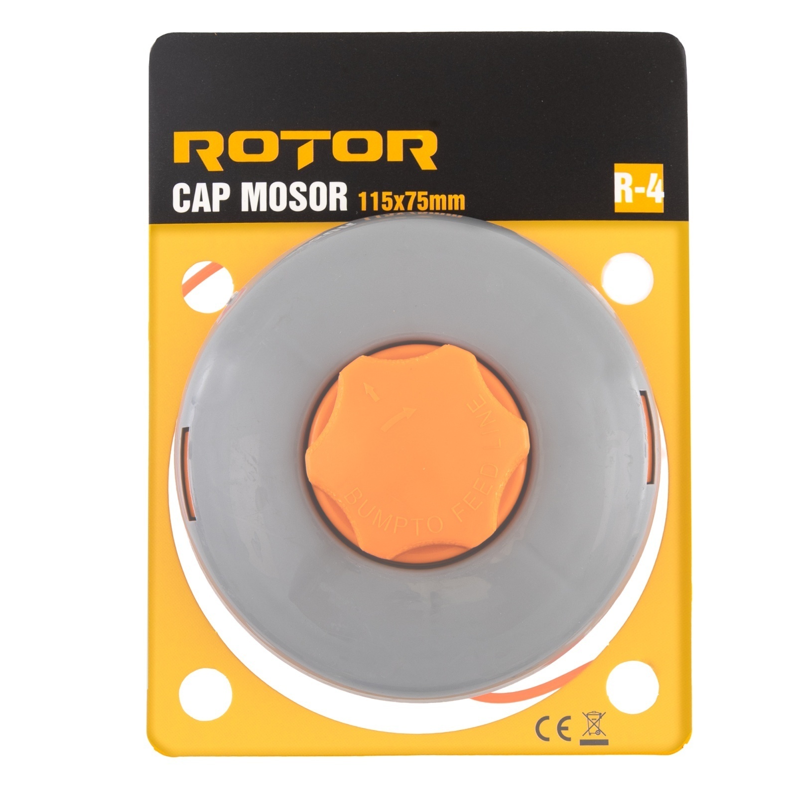 R-4 Cap mosor 115×75 mm cu fir 2.4 mm x 2 m ROTOR – In lucru R-4 Cap mosor 115x75 mm cu fir 2.4 mm x 2 m ROTOR - In lucru